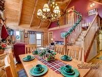 Pigeon Forge Cabin Rental 2 Bedroom decorated for Christmas